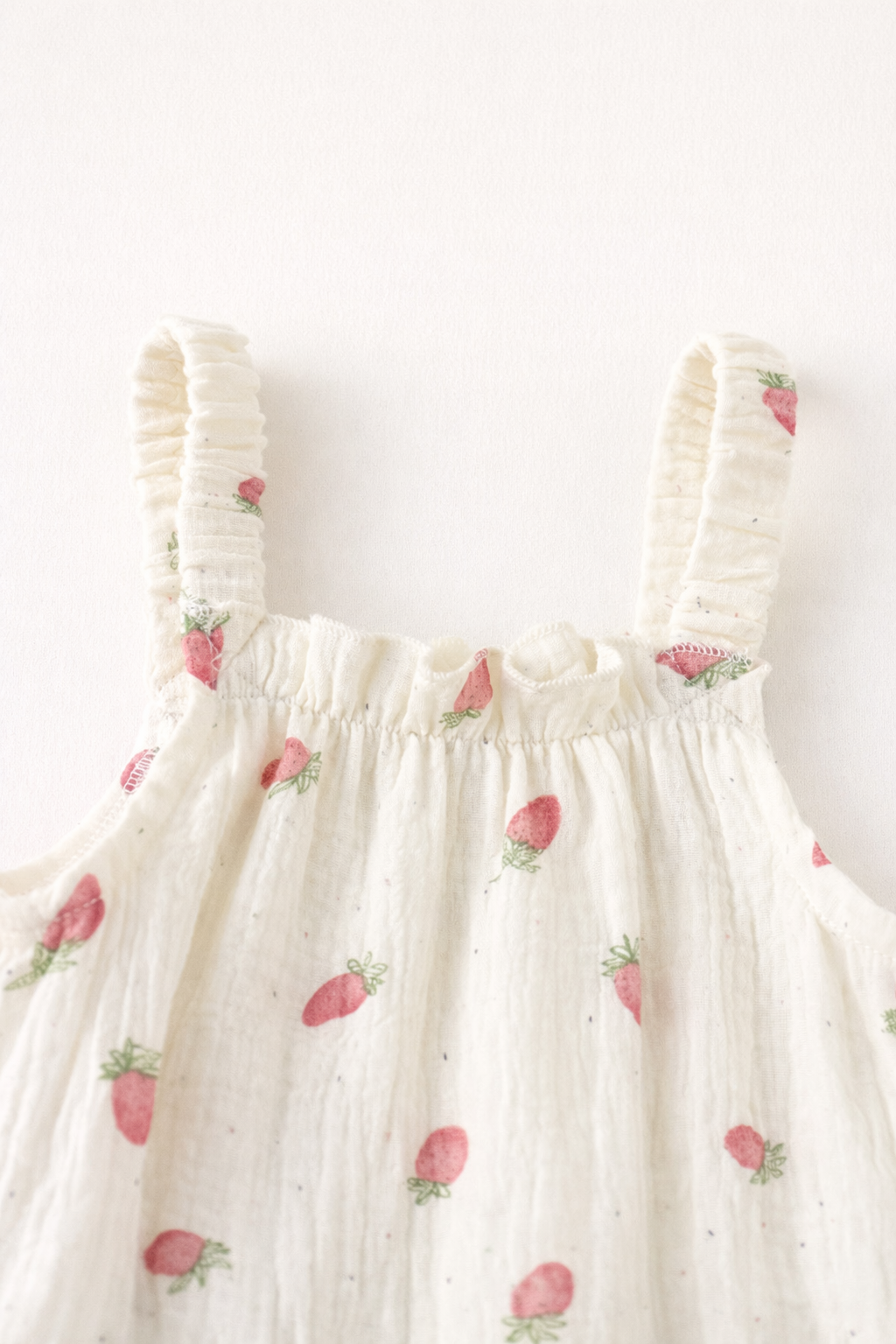 Strawberry Print Romper Set