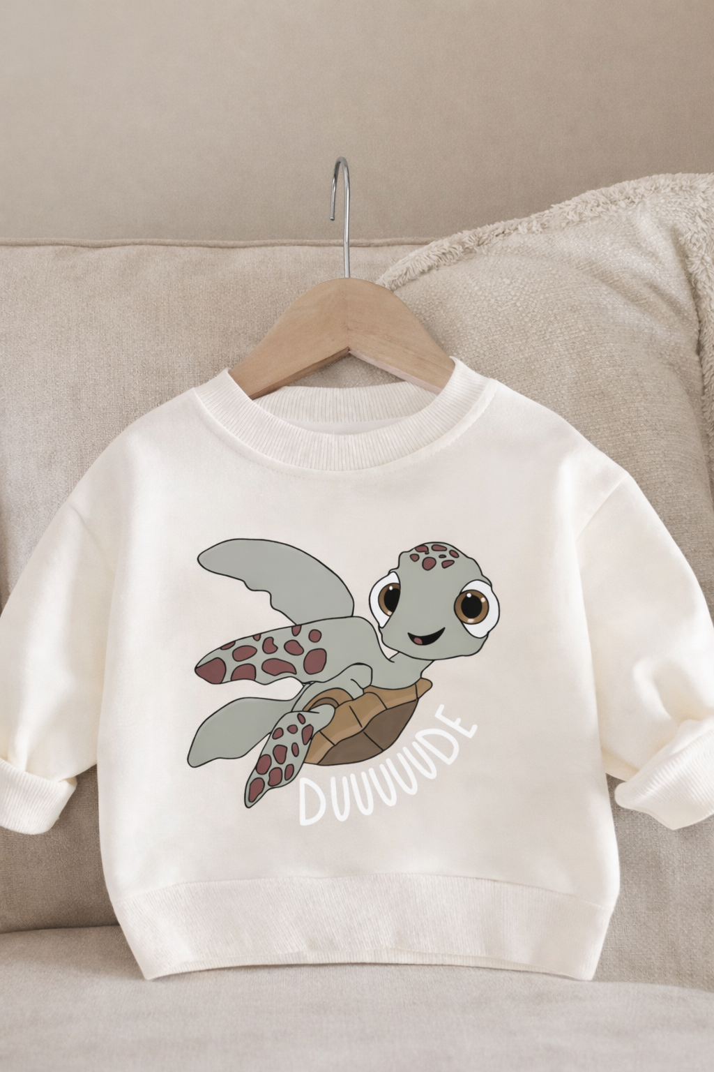 Cute Sea Turtle Sweatshirt - White