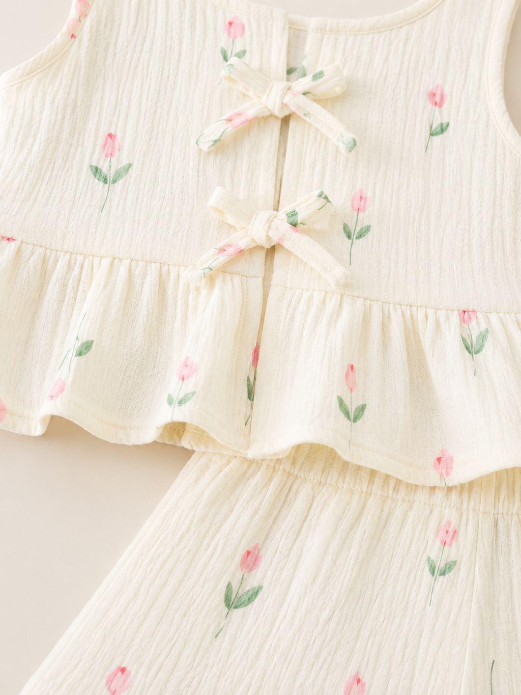Pink Tulip Tie-Front Set
