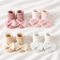 Soft Bow Socks (Pack of 4)