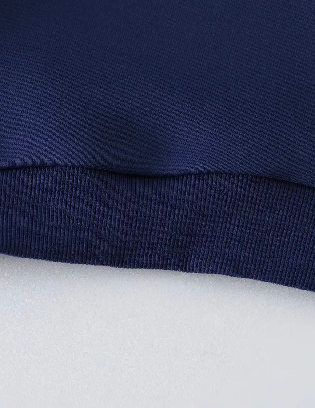 Blue Colour Block Sweatshirt