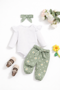 Daisy Print Outfit Set & Headband
