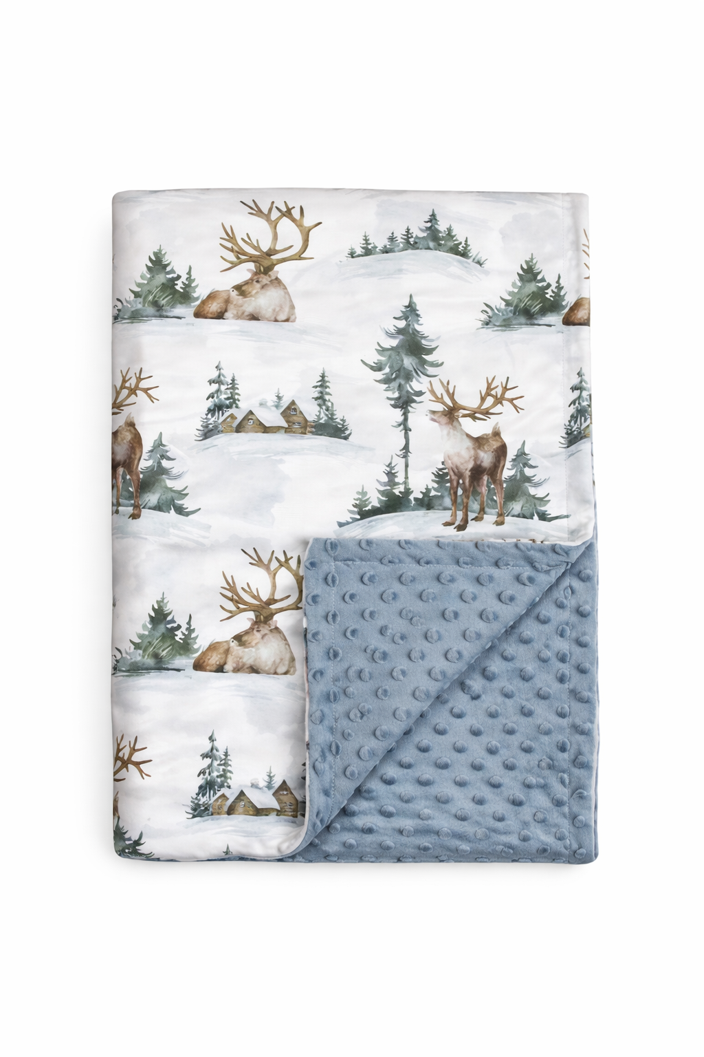 Woodland Deer Minky Blanket