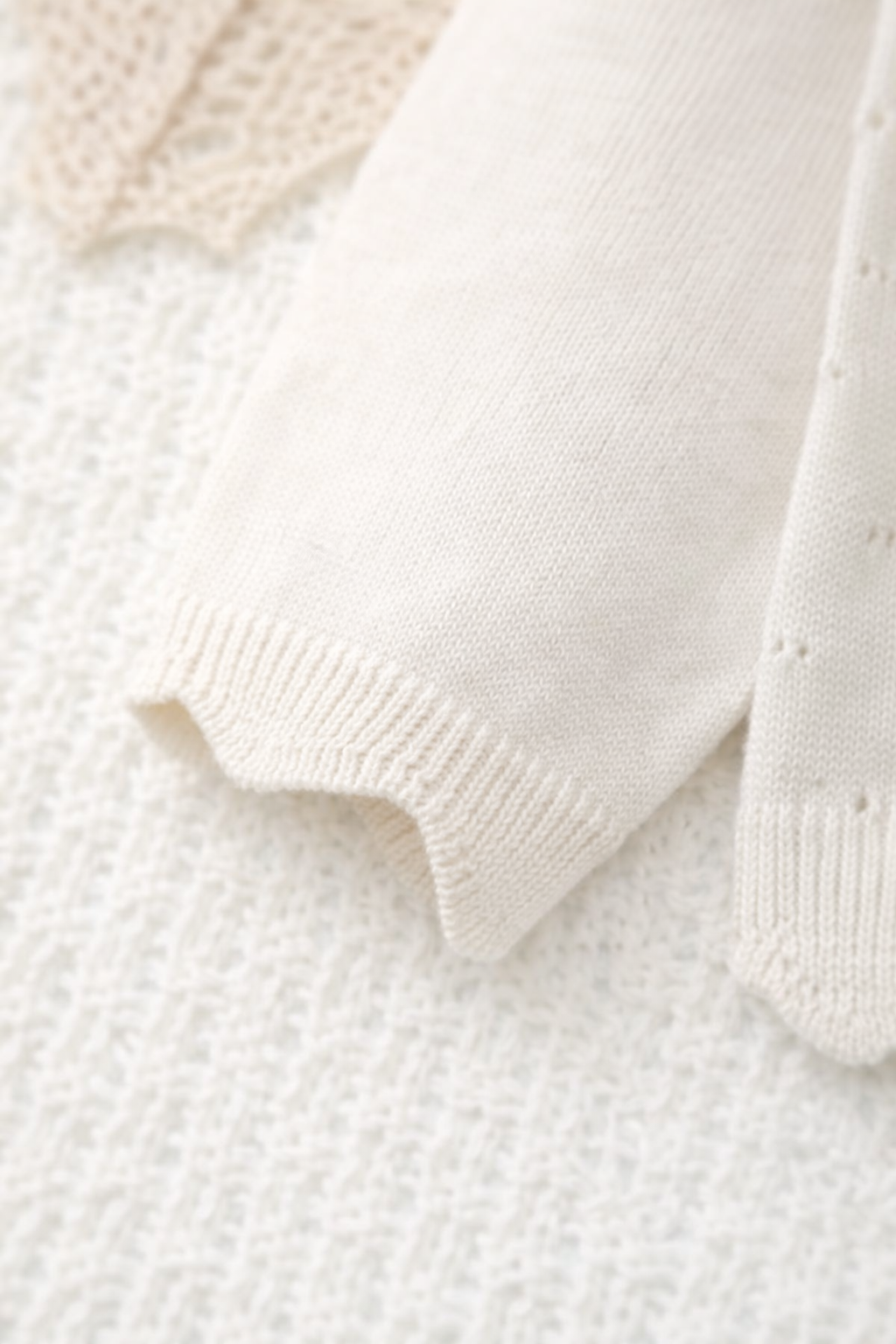 Classic Ivory Knit Cardigan