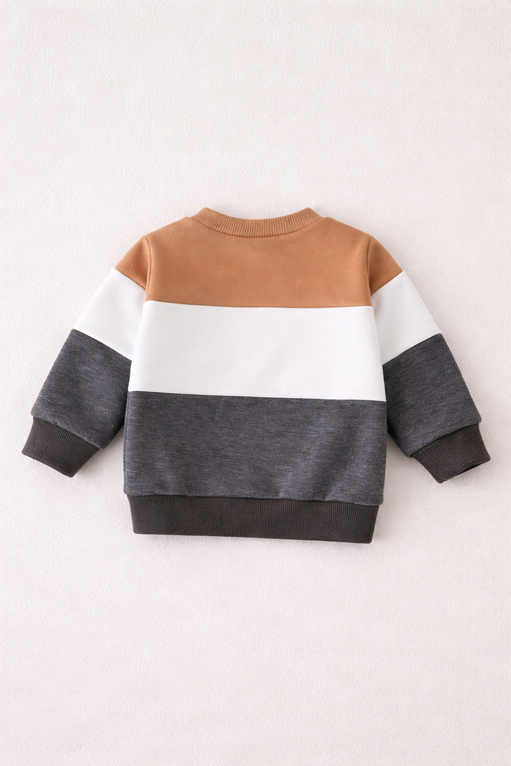 Colour Block Bear Face Sweatshirt