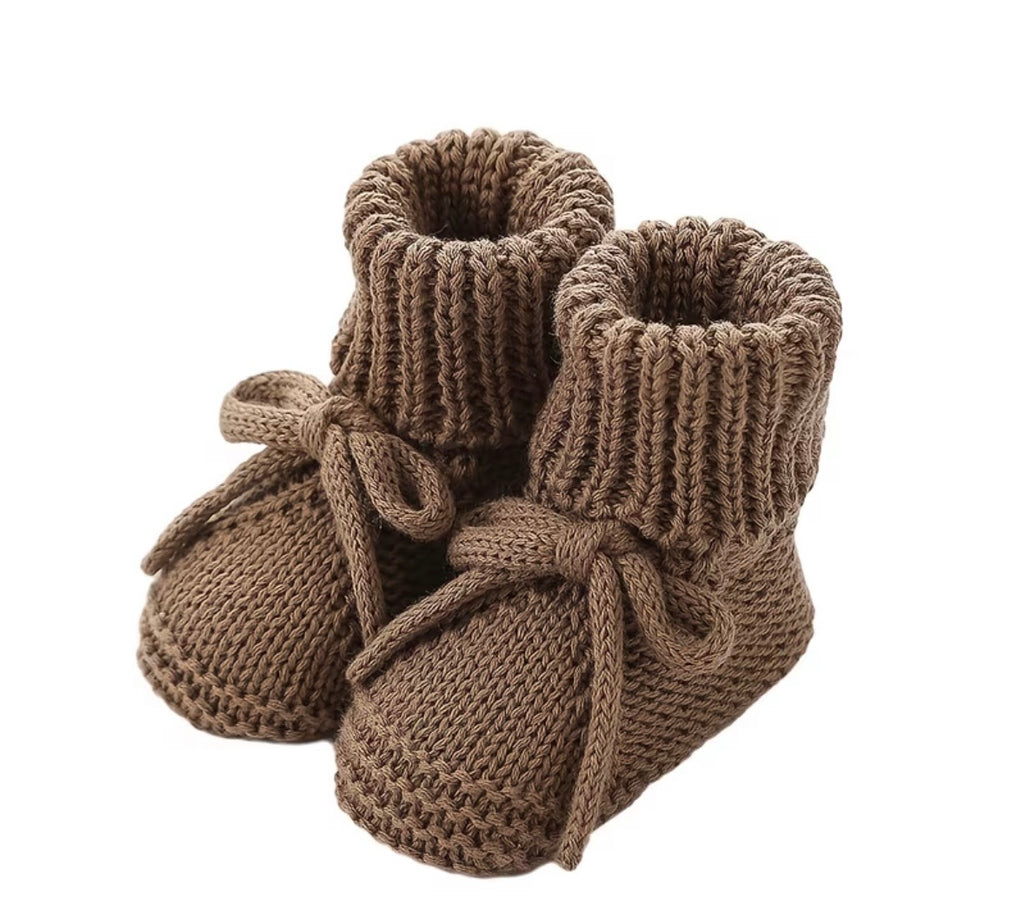 Classic Knit Baby Booties