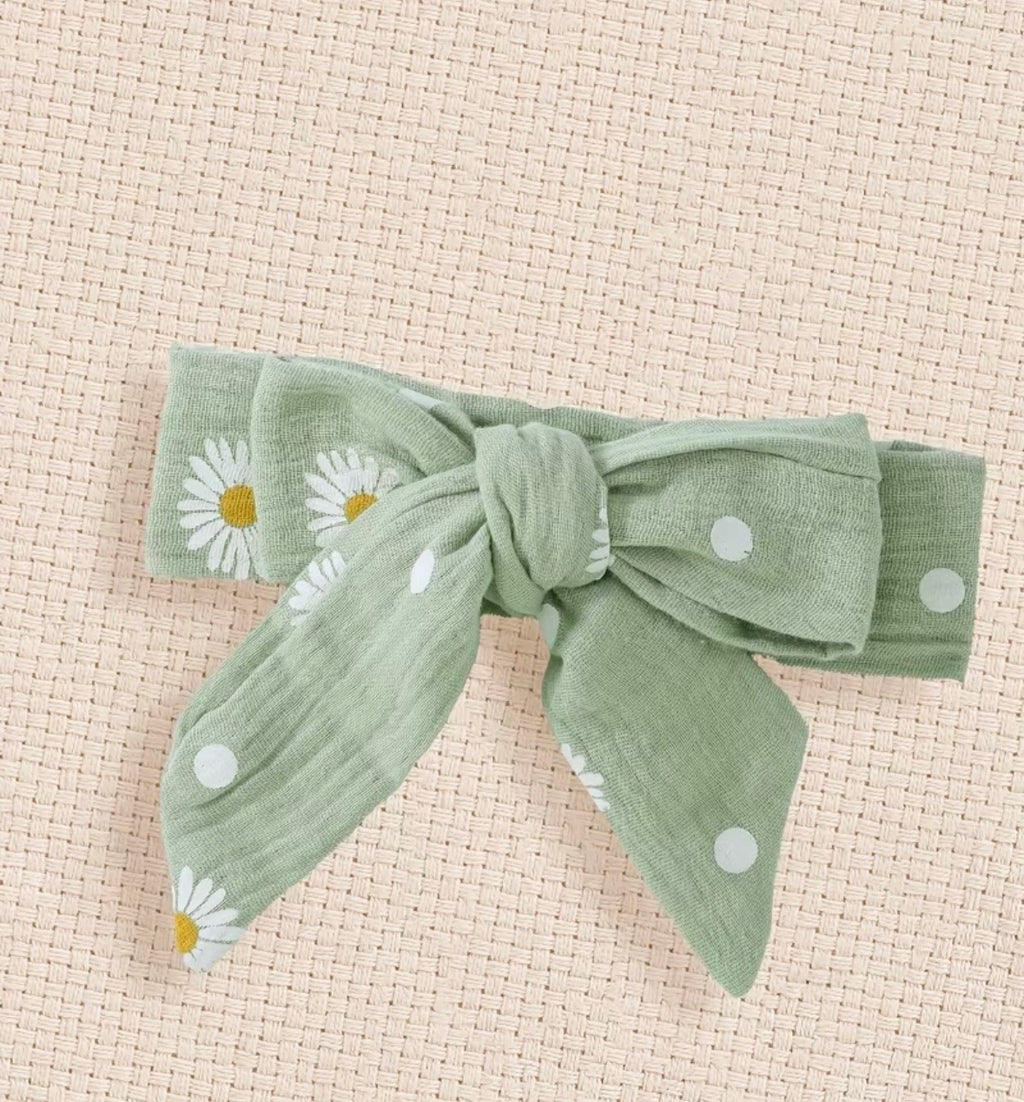 Daisy Print Outfit Set & Headband
