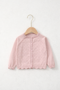 Blush Pink Knit Cardigan
