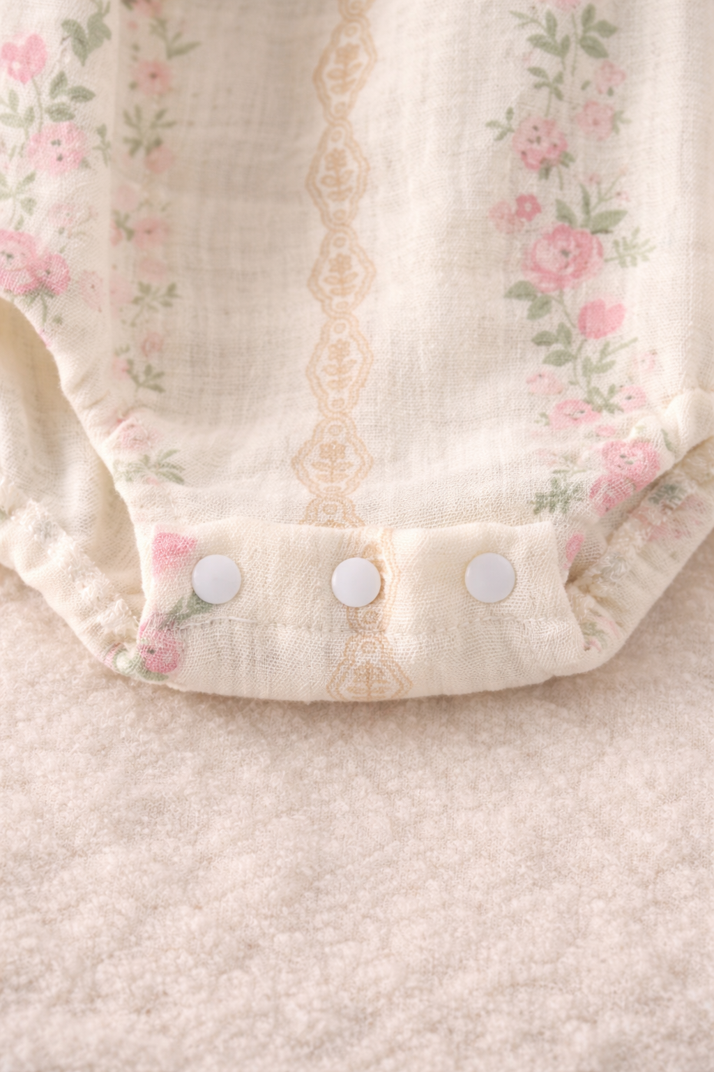 Vintage Floral Lace Romper