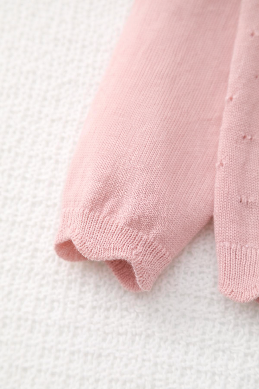 Blush Pink Knit Cardigan