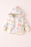 Floral Fleece Hoodie