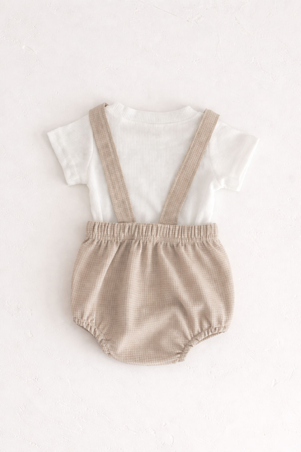 Neutral Rainbow Romper Set