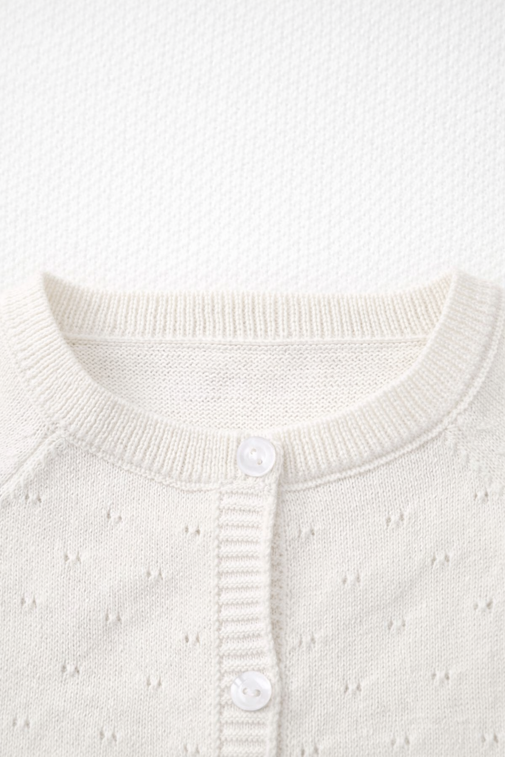 Classic Ivory Knit Cardigan