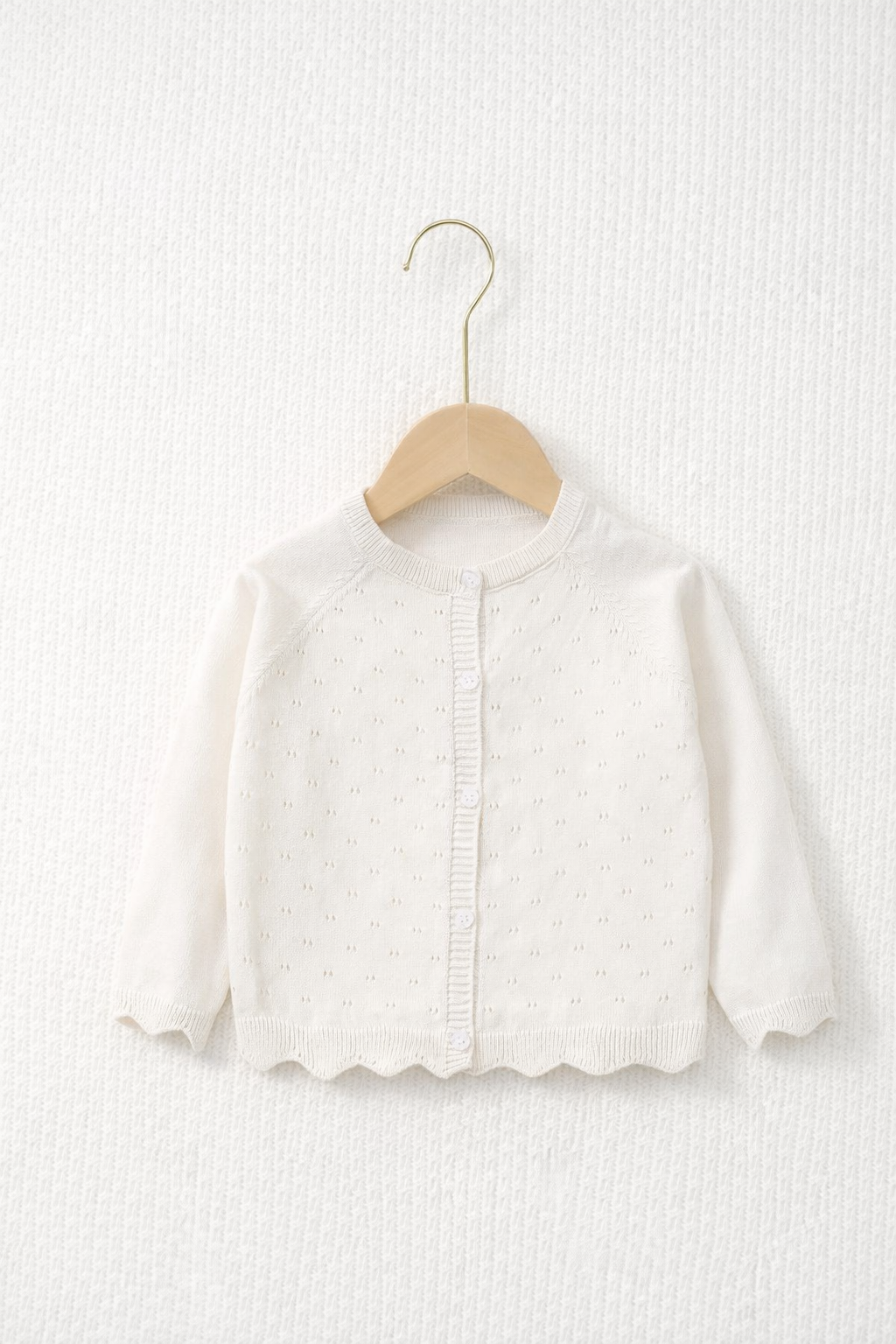 Classic Ivory Knit Cardigan