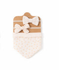 Floral Bib & Bow Set