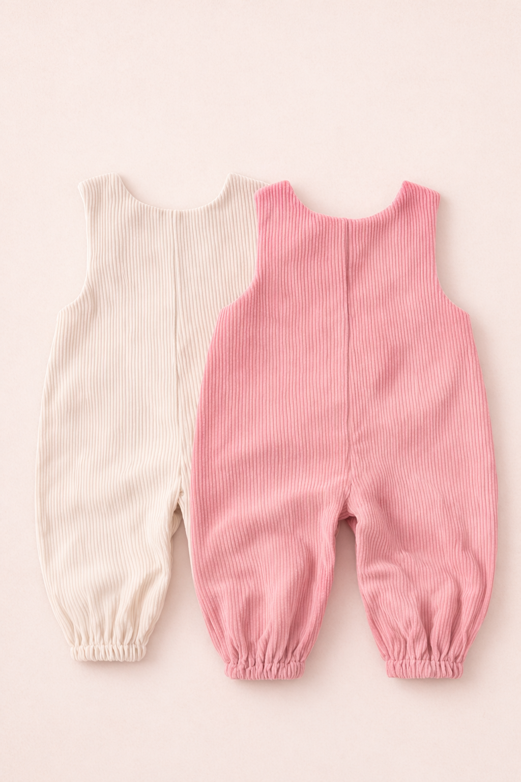 Corduroy Pink Dungarees (Pack of 2)