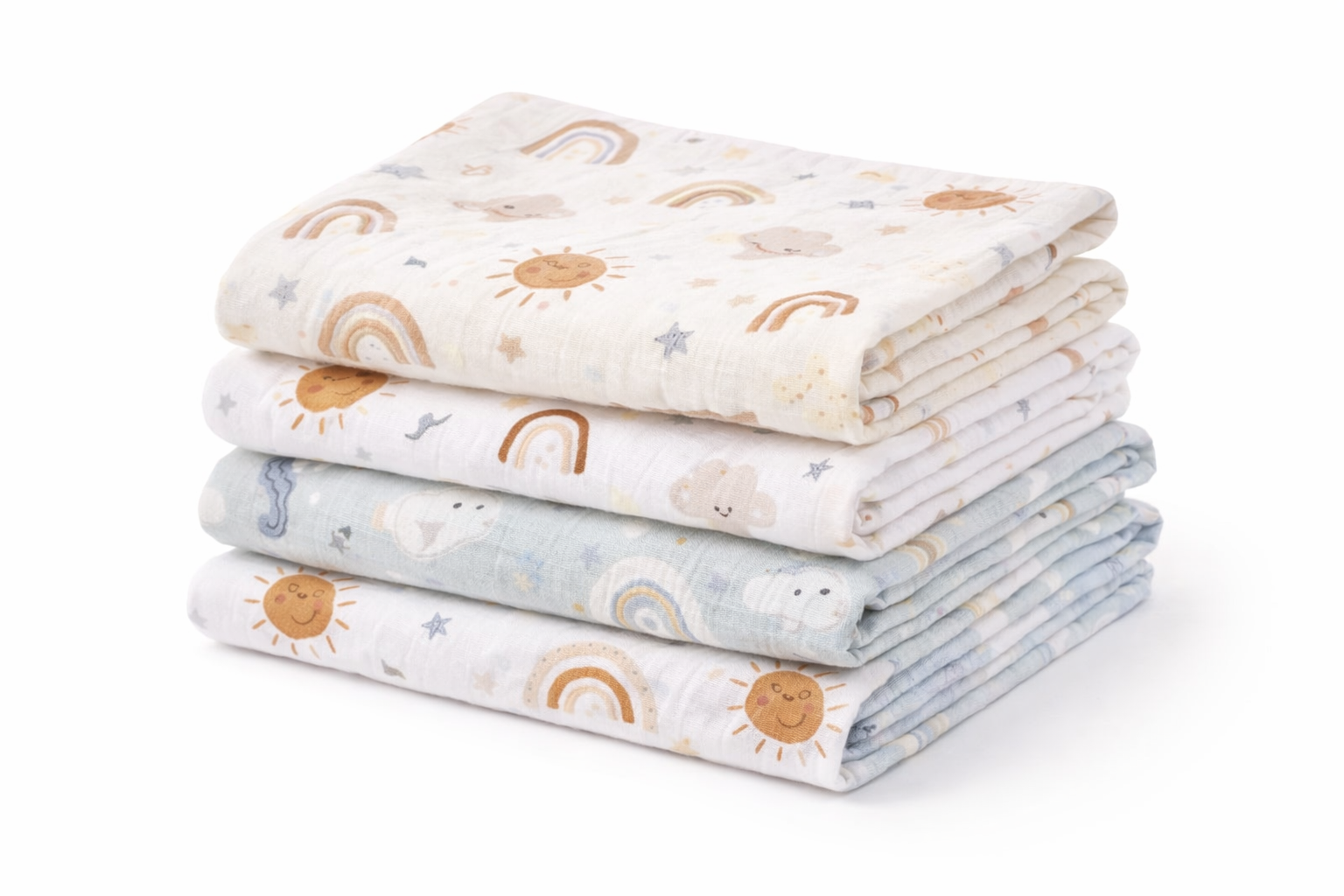 Sun & Sky Muslin Swaddle Blanket Set