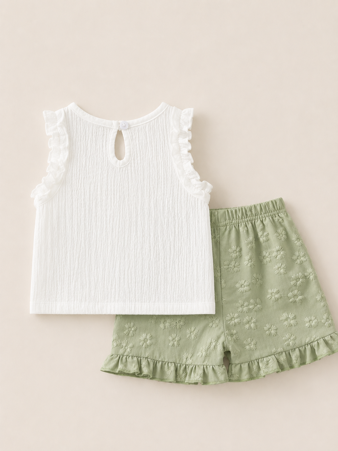 Floral Frill Top & Shorts Summer Set